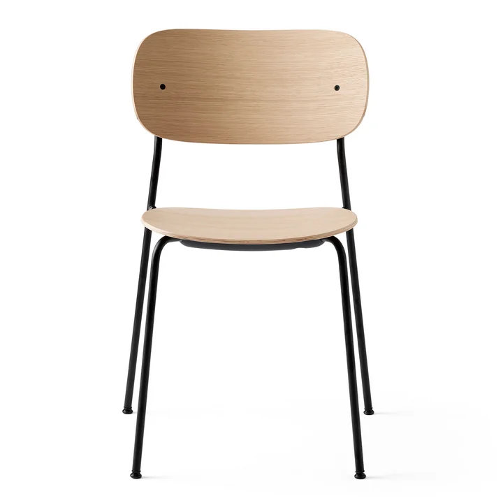 Co Dining Chair in schwarz / Eiche natur von Audo