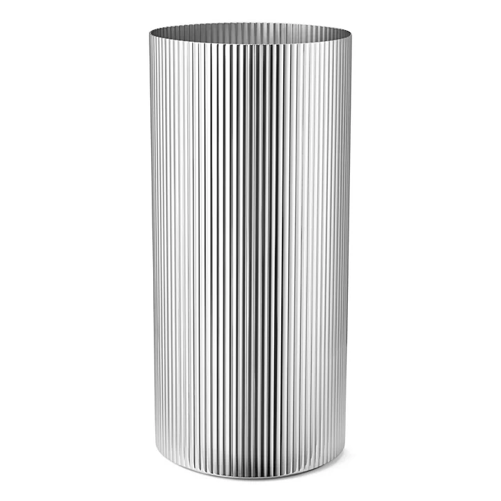 Bernadotte Vase groß in Edelstahl poliert von Georg Jensen
