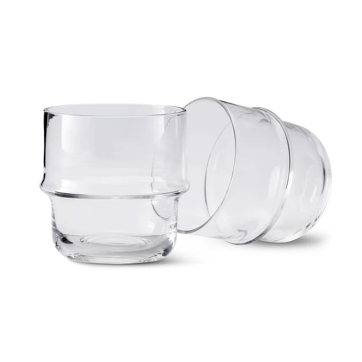 Unda Glas (2er-Set) in klar von Design House Stockholm