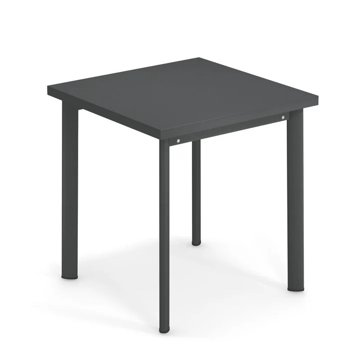 Star Tisch H 75 cm, 70 x 70 cm in antikeisen von Emu
