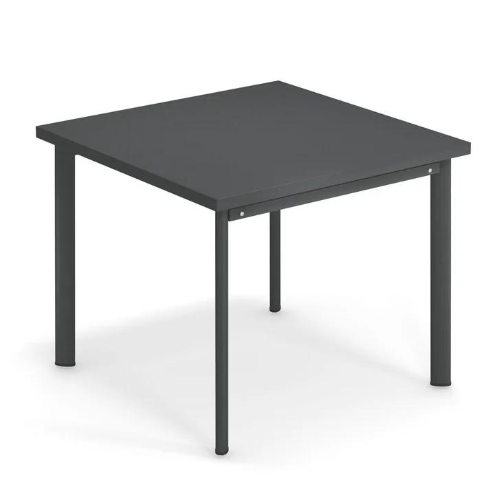 Star Tisch H 75 cm, 90 x 90 cm in antikeisen von Emu