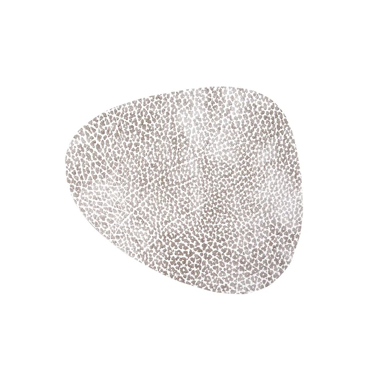 Glasuntersetzer Curve von Lind DNA in Hippo weiß-grau