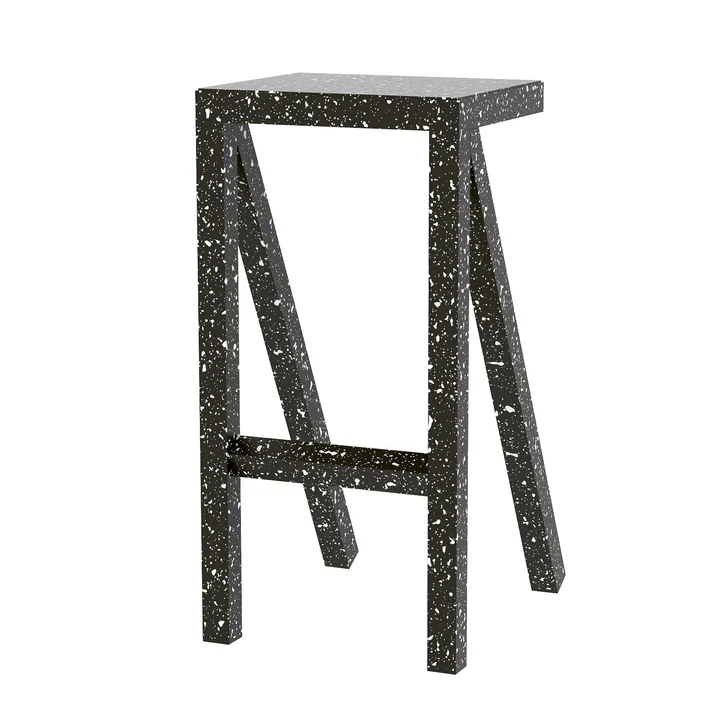 Bureaurama Küchen-Hocker H 62 cm in schwarz von Magis