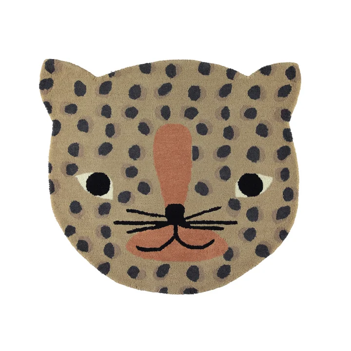 Kinderteppich Leopard 84 x 94 cm von OYOY
