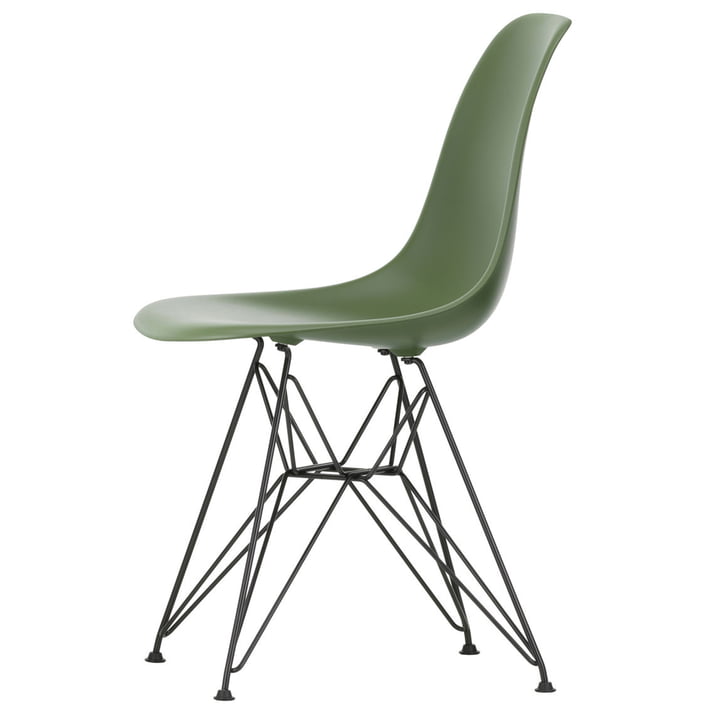 Eames Plastic Side Chair DSR von Vitra in basic dark / forest