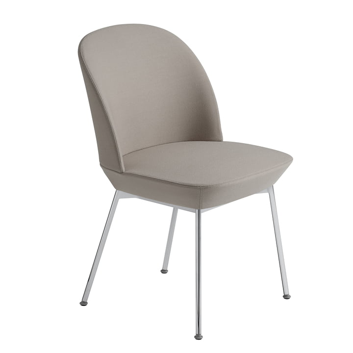 Oslo Side Chair in Chrom / beige (Steelcut 2 240) von Muuto