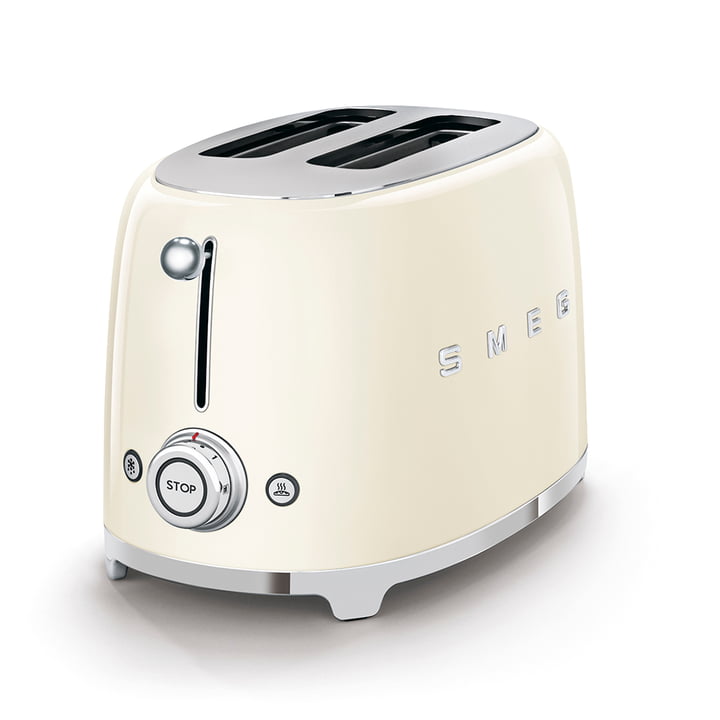 2-Scheiben Toaster TSF01 in creme von Smeg