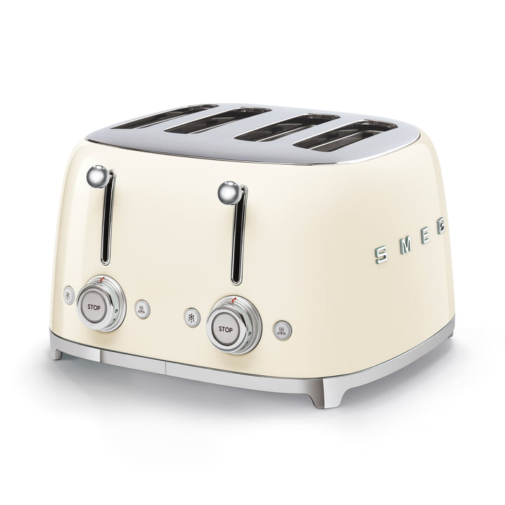 4-Scheiben Toaster TSF03 in creme von Smeg