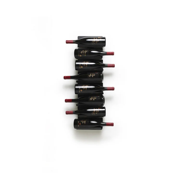Ptolomeo Vino Wandregal, H 75 cm in schwarz von Opinion Ciatti