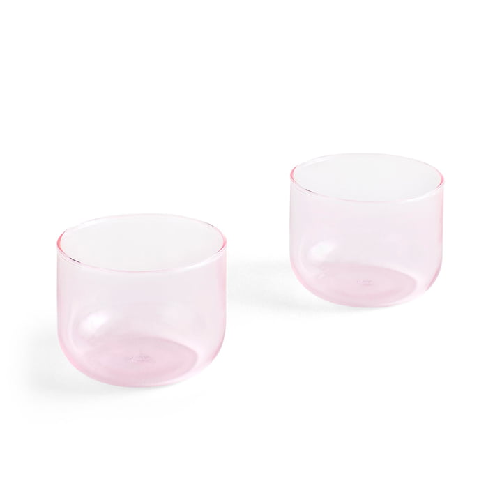 Tint Trinkglas 200 ml in rosa (2er-Set) von Hay
