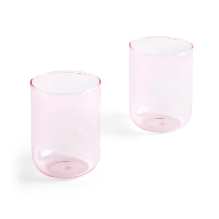 Tint Trinkglas 300 ml in rosa (2er-Set) von Hay