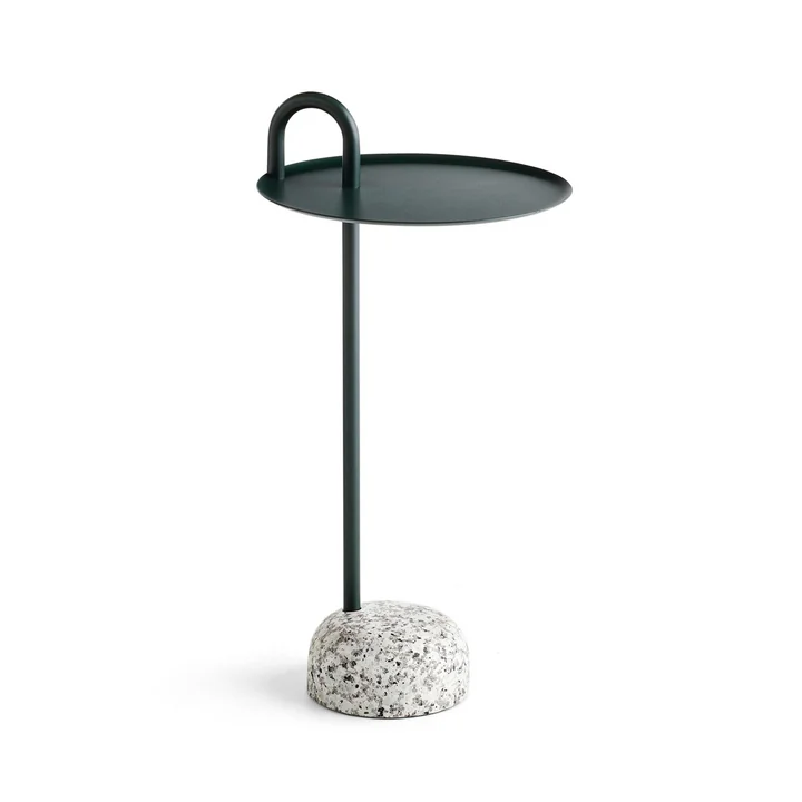 Bowler Beistelltisch, Ø 36 cm / H 70,5 cm in fir green von HAY
