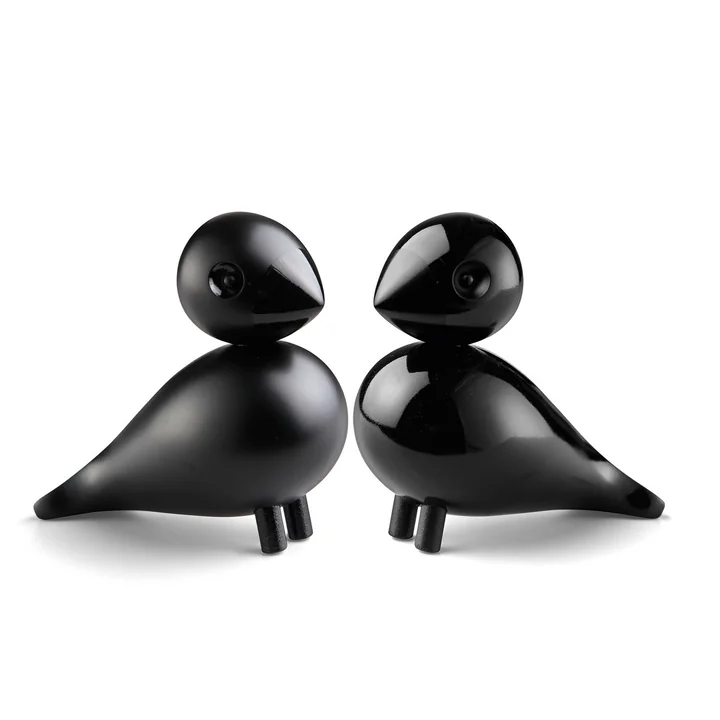 Turteltauben 2er-Set von Kay Bojesen in Buche schwarz