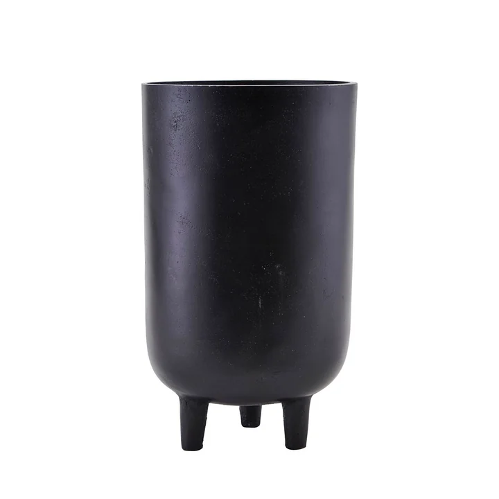 Jang Blumentopf, Ø 15 x H 26 cm, schwarz von House Doctor