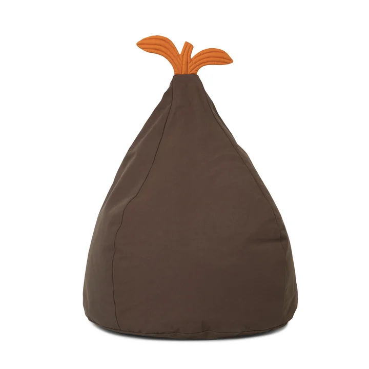 Birne Sitzsack von Ferm Living in braun