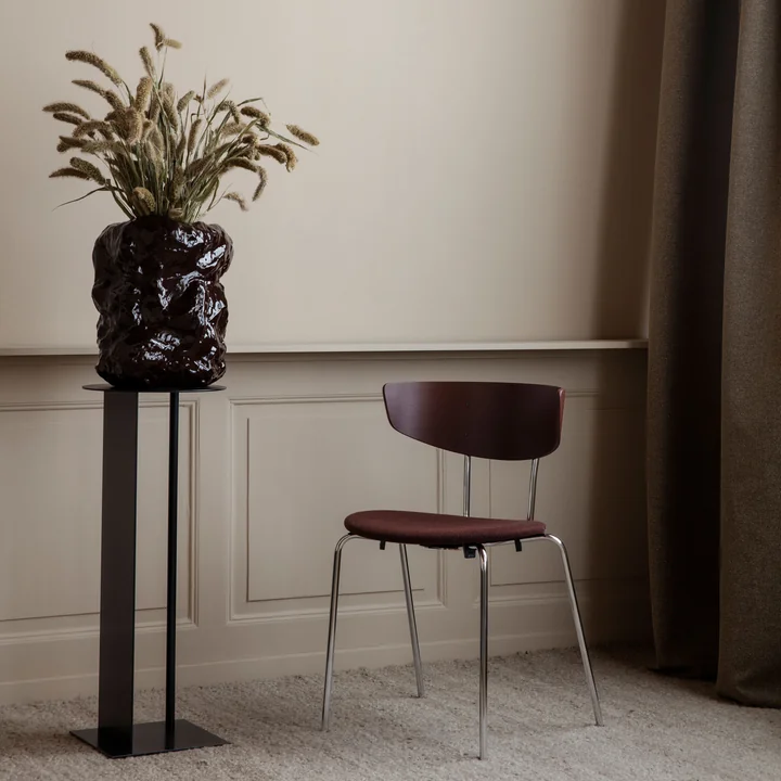 Tuck Bodenvase Ø 34 x H 40 cm von Ferm Living in rotbraun