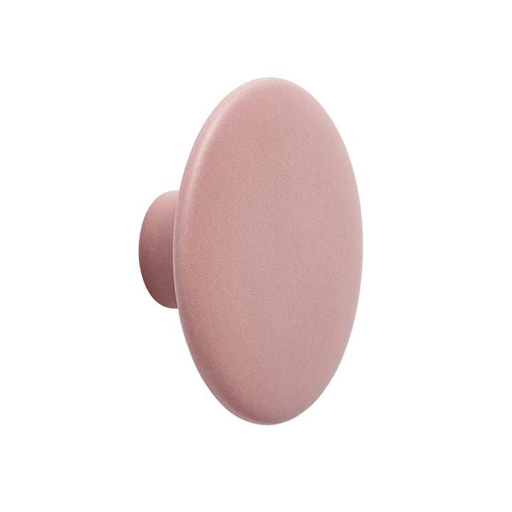 Wandhaken "The Dots" Keramik single Ø 13 cm von Muuto in rosa