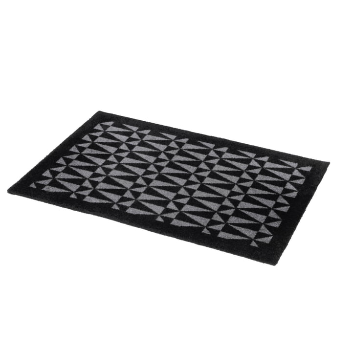 Graphic Fußmatte 60 x 90 cm von tica copenhagen in schwarz / grau