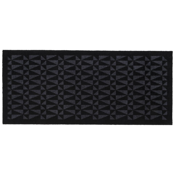 Graphic Fußmatte 67 x 150 cm von tica copenhagen in schwarz / grau