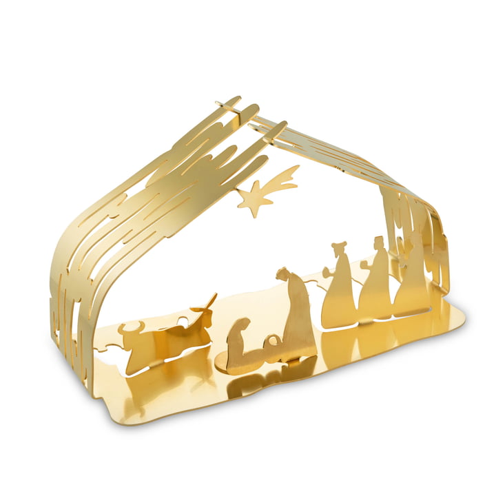 Bark Krippe von Alessi in gold