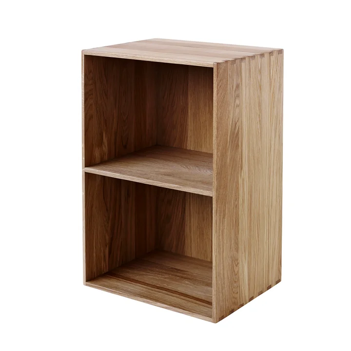 B98 Bücherregal Tiefe 28 cm von FDB Møbler in Eiche klar lackiert