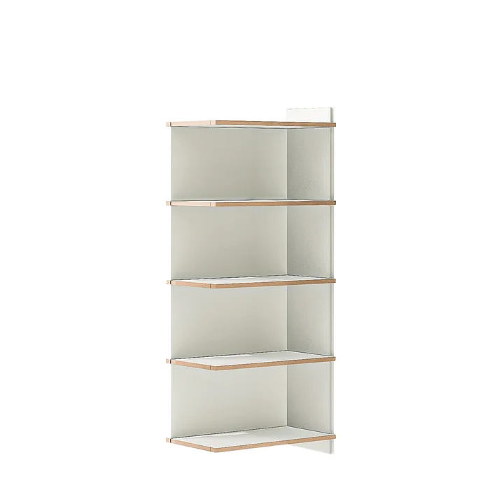mehrfach Regal vierfach Anbaumodul von Tojo in weiß