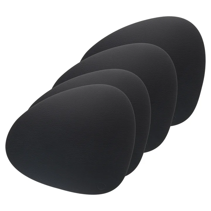 Tischset Curve L von Lind DNA in Bull schwarz (4er-Set)