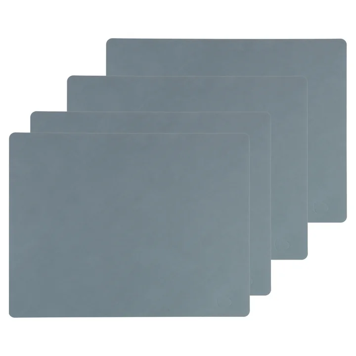 Tischset Square L, 35 x 45 cm von Lind DNA in Nupo hellblau (4er-Set)