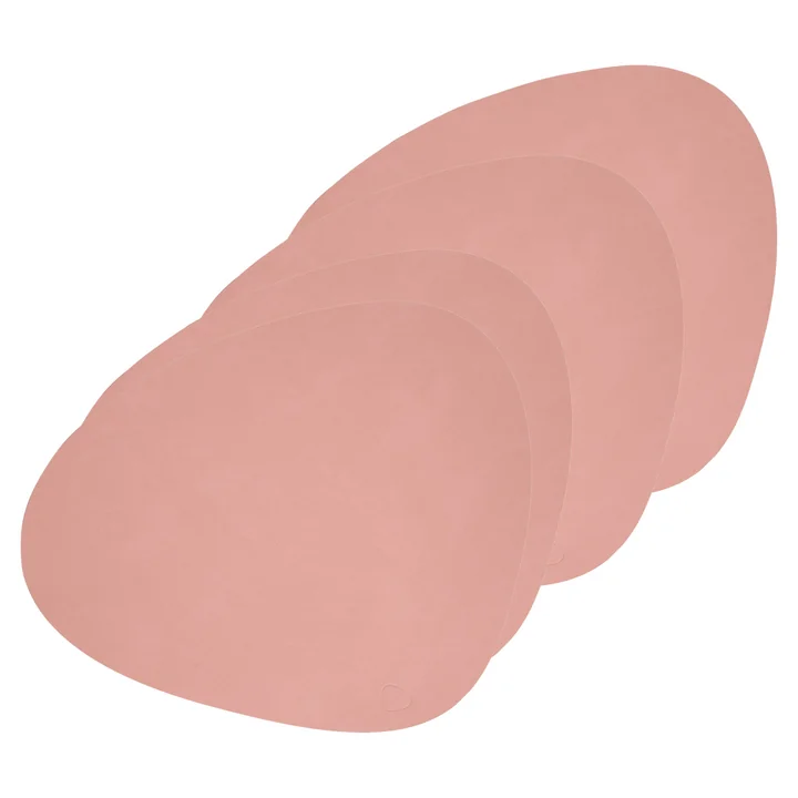 Tischset Curve L von Lind DNA in Nupo rose (4er-Set)