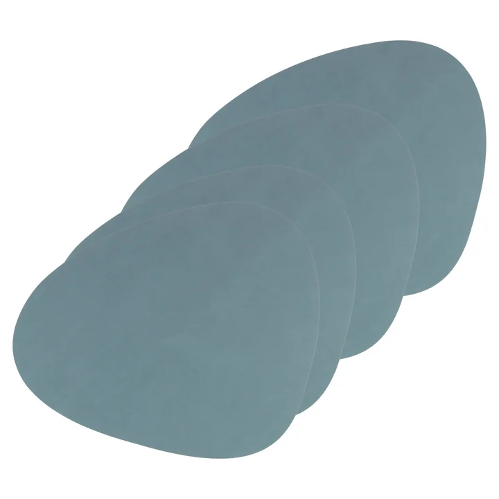 Tischset Curve L von Lind DNA in Nupo hellblau (4er-Set)