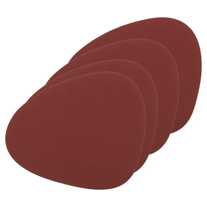 Tischset Curve L von Lind DNA in Nupo rot (4er-Set)