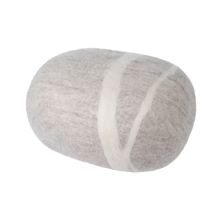 Kieselstein Kissen Béla XL von myfelt in hellbeige