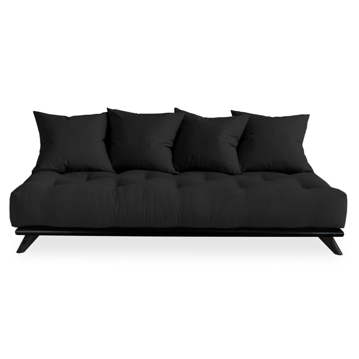Senza Sofa von Karup Design in Kiefer schwarz / dunkelgrau