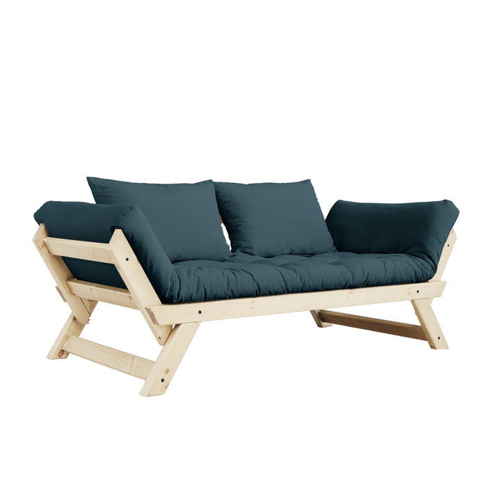 Bebop Sofa von Karup Design in Kiefer natur / petrolblau