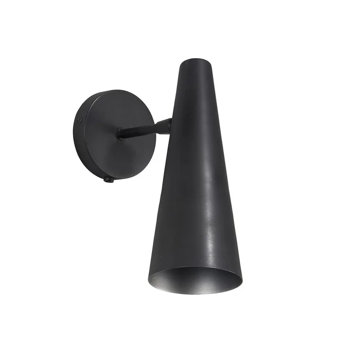 Precise Wandleuchte H 21 cm von House Doctor in matt schwarz