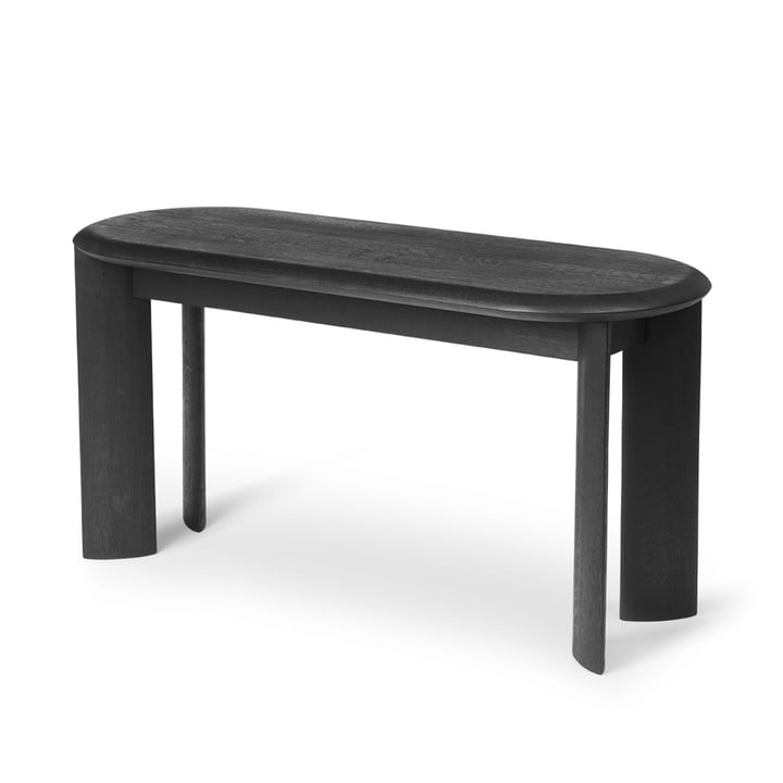 Bevel Bank, 90 x 35 cm, Eiche schwarz geölt von ferm Living