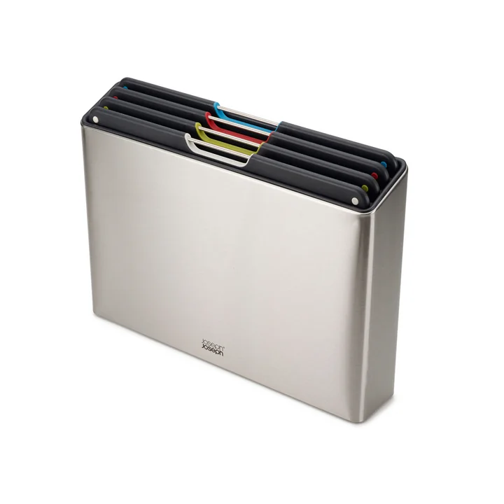 Folio Steel Schneidebretter, Edelstahl (4-teilig) von Joseph Joseph 