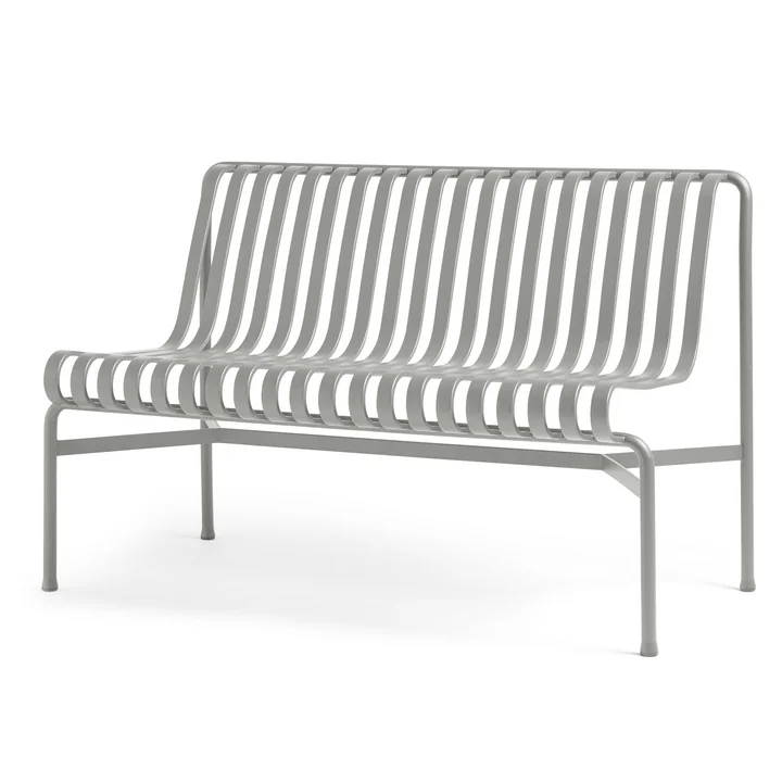 Palissade Dining Bench ohne Armlehnen von HAY in sky grey
