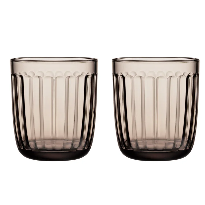 Raami Trinkglas 26 cl von Iittala in leinen (2er-Set)