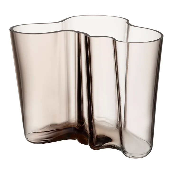 Aalto Vase Savoy 160 mm von Iittala in leinen