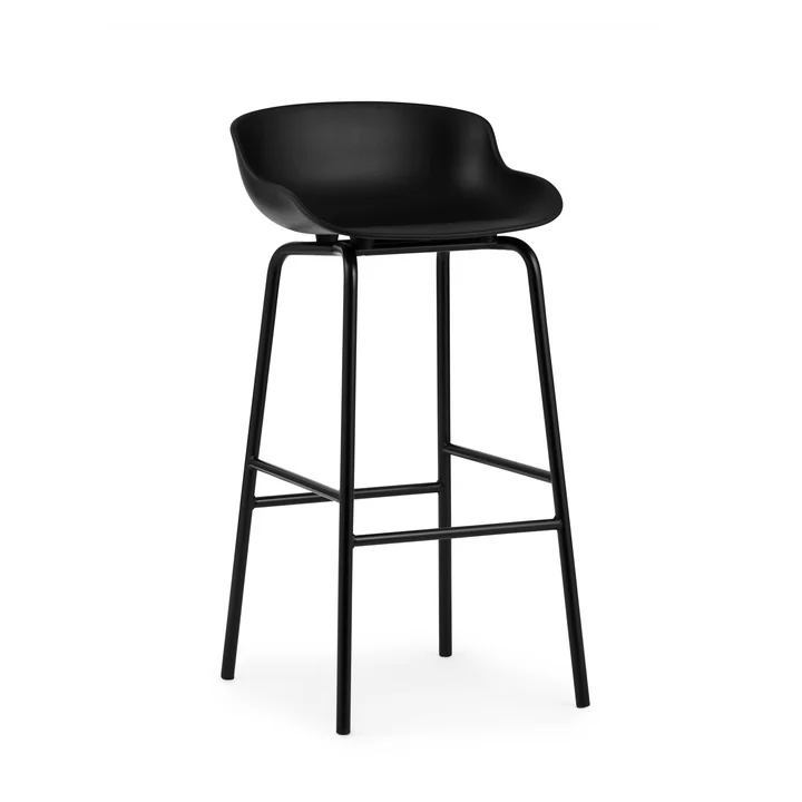 Hyg Barhocker H 75 cm von Normann Copenhagen in schwarz