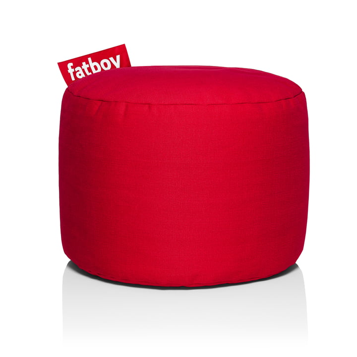 Point Stonewashed Sitzhocker von Fatboy in rot