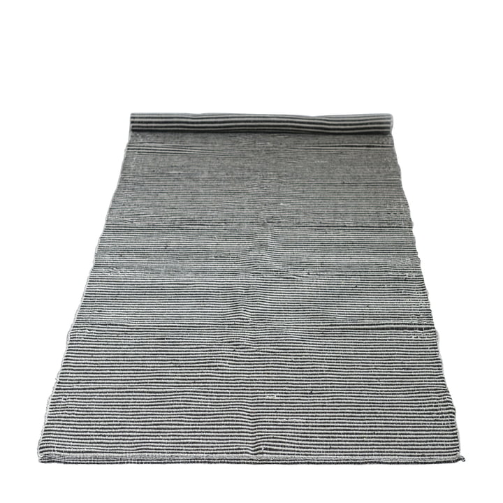 Teppich mit Muster 240 x 75 cm von Bloomingville in schwarz