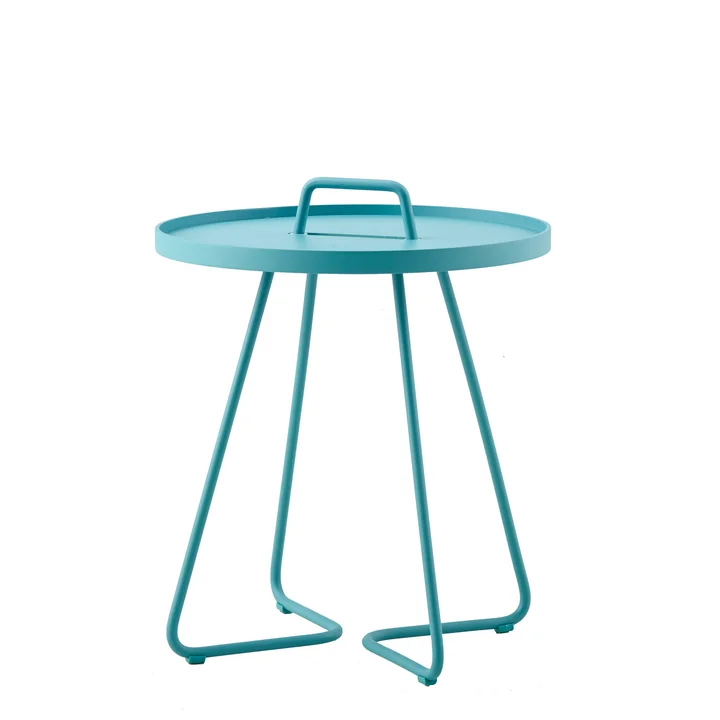 On-the-move Beistelltisch Ø 44 x H 52 cm von Cane-line in aqua
