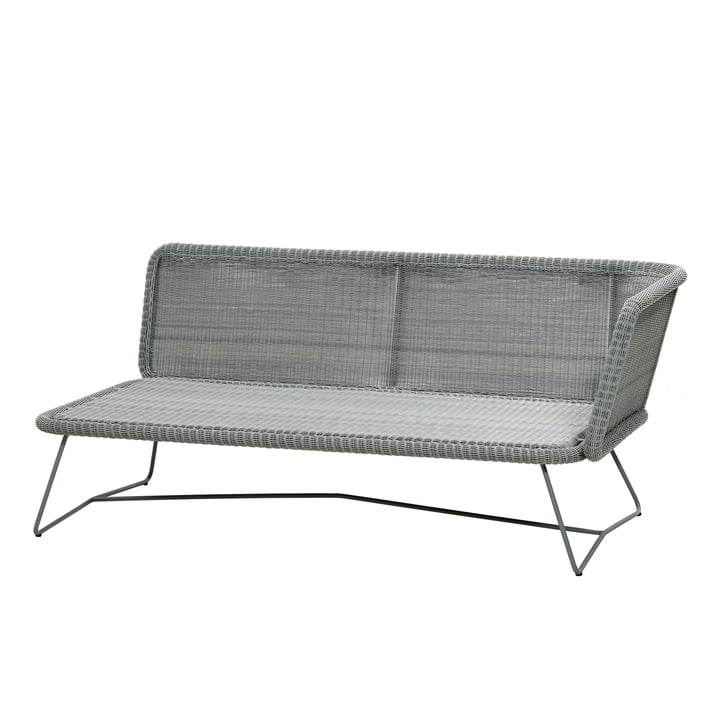 Horizon Modulsofa 2-Sitzer links, hellgrau von Cane-line 