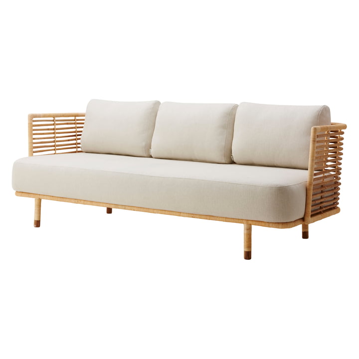 Sense 3-Sitzer Sofa, natur / off-white von Cane-line 