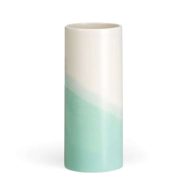 Herringbone Vase glatt H 31,5 cm von Vitra in mint
