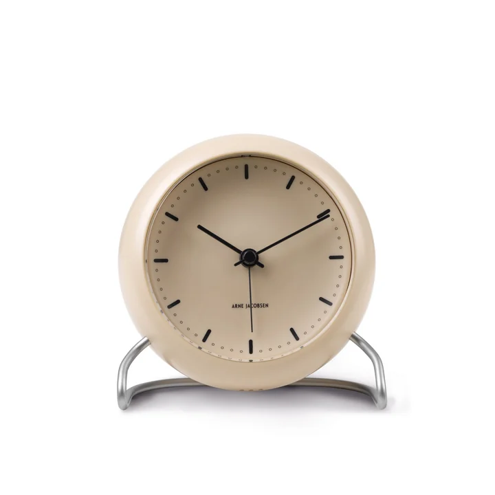 AJ City Hall Wecker von Rosendahl in sandy beige