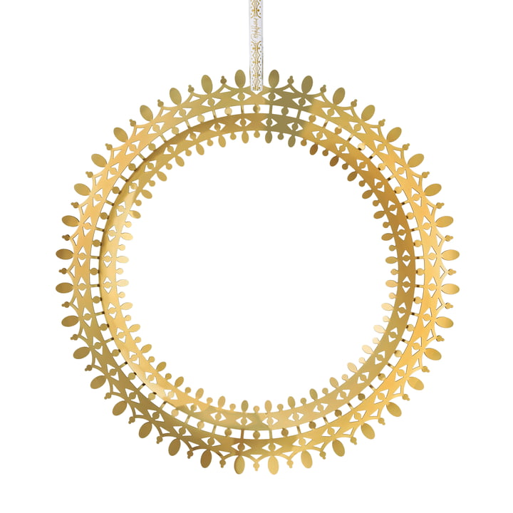 Wiinblad Weihnachtskranz, Ø 25 cm, gold von Bjørn Wiinblad
