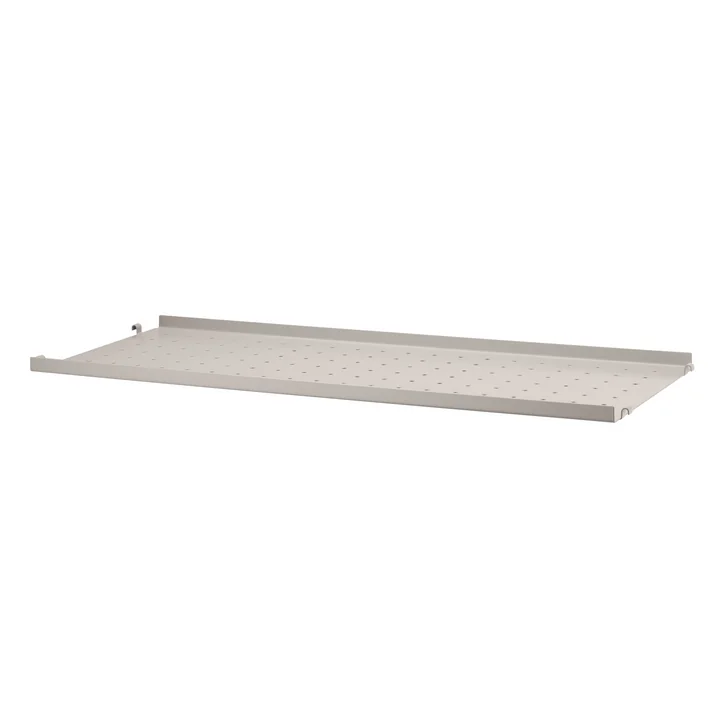 Metallboden mit niedriger Kante 78 x 30 cm von String in beige
